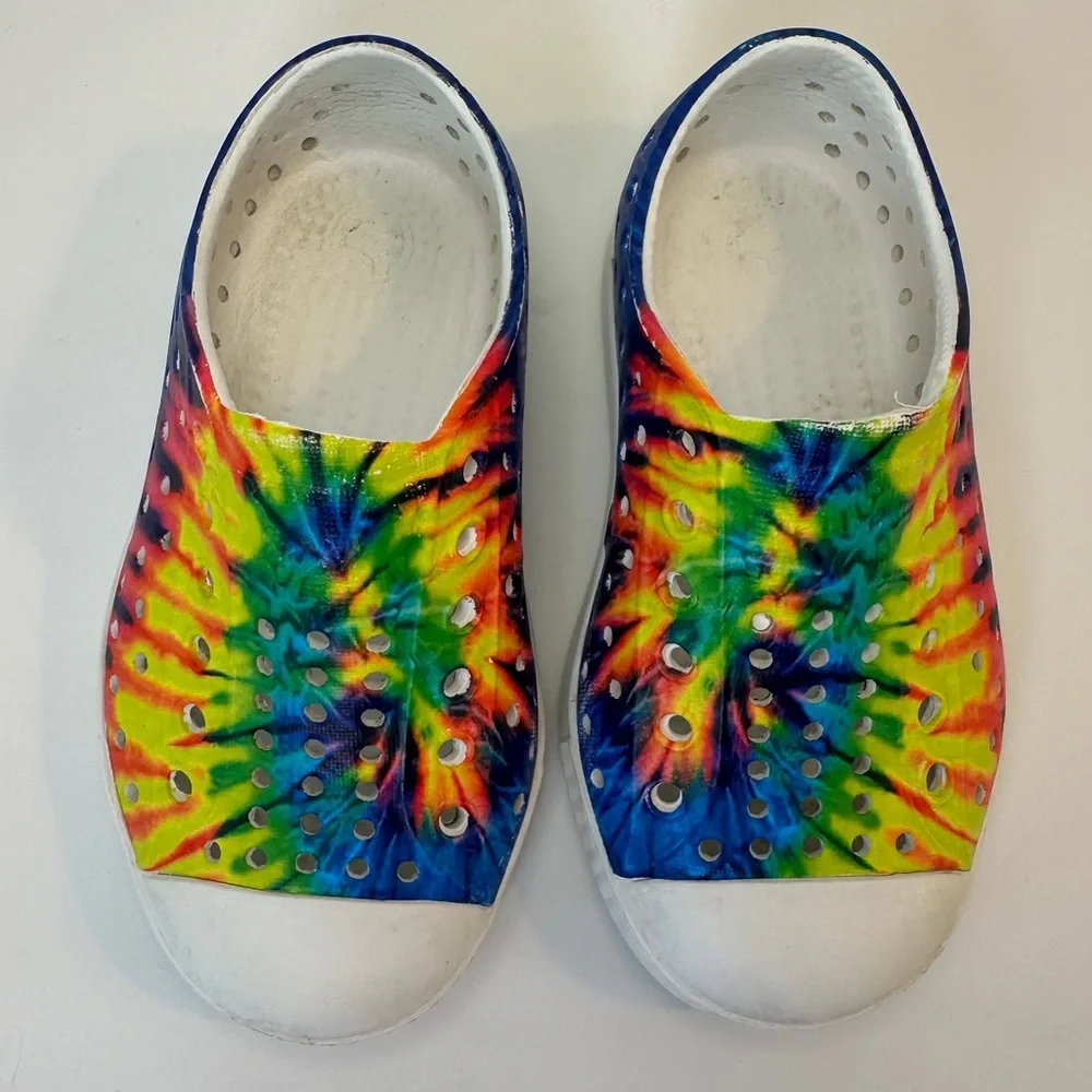 Native Tie Dye Rainbow Toddler Kids Shoes‎ C7